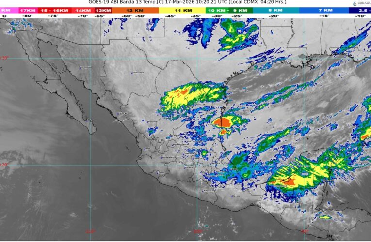 El frente frío 41 se desplazará sobre la península de Yucatán