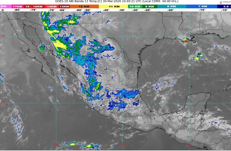 Pronostican chubascos y lluvias fuertes en el oriente, sur, sureste y península de Yucatán