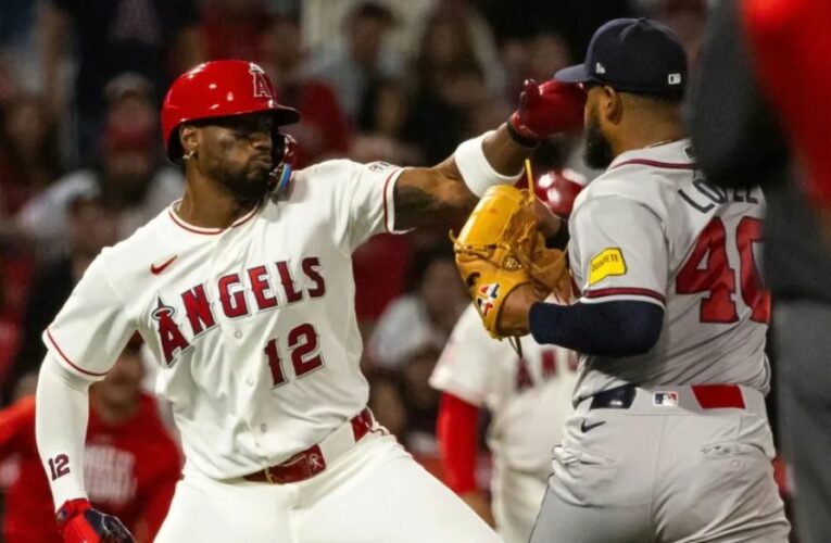 Jorge Soler y Reynaldo López suspendidos por pelea durante el partido Angels vs Braves