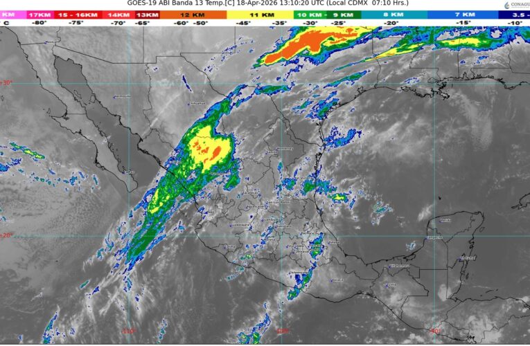Frente frío 45 desata tormentas, granizo y riesgo de tornados en el norte del país