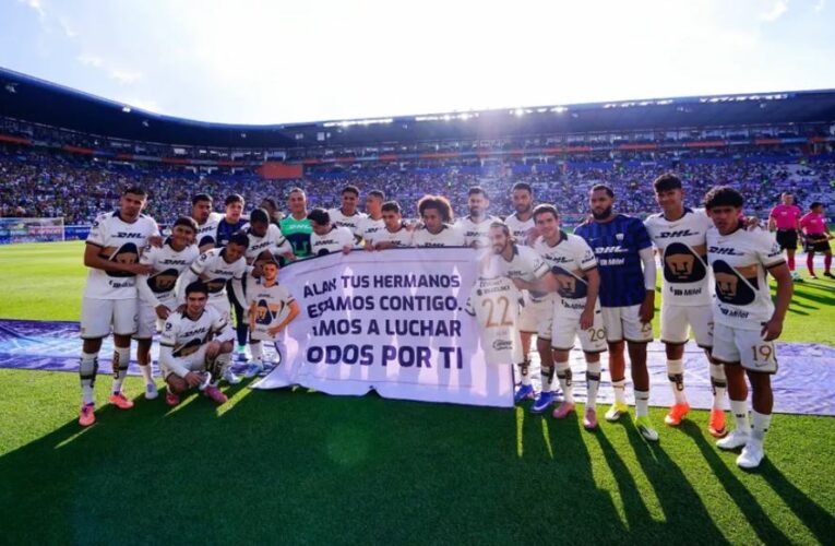 Pumas dedica mensaje para Alan Medina por su dura lesión