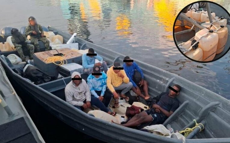 Semar asegura una tonelada de cocaína y detiene a seis personas frente a costas de Chiapas