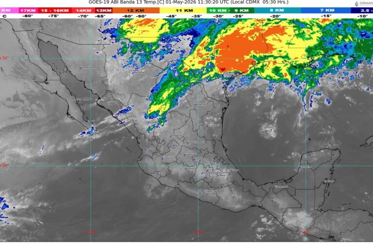 El frente frío 48 se extenderá sobre el norte de México