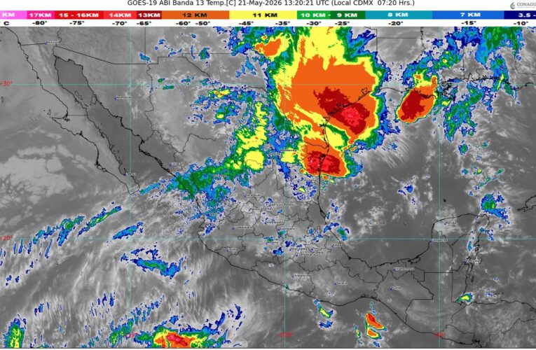 LLUVIAS FUERTES Y ONDA DE CALOR GOLPEARÁN GRAN PARTE DE MÉXICO