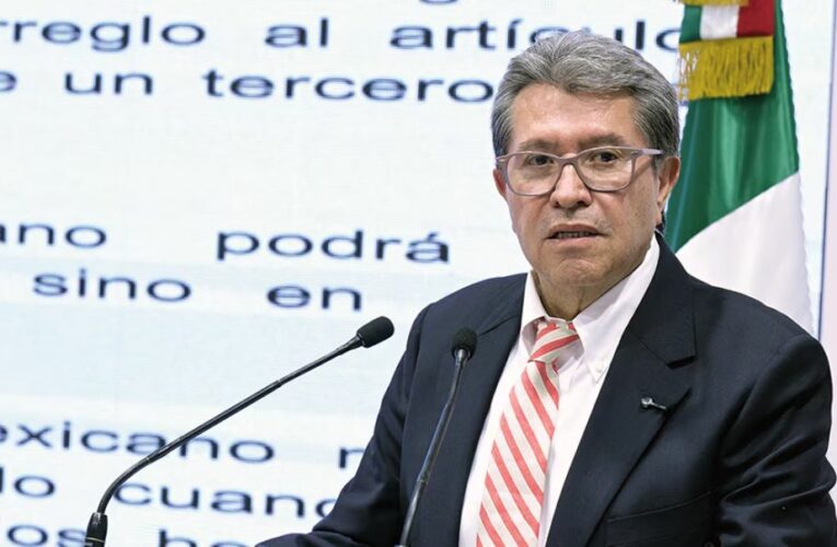 Ricardo Monreal prevé discusión en el Pleno de reforma judicial el próximo miércoles