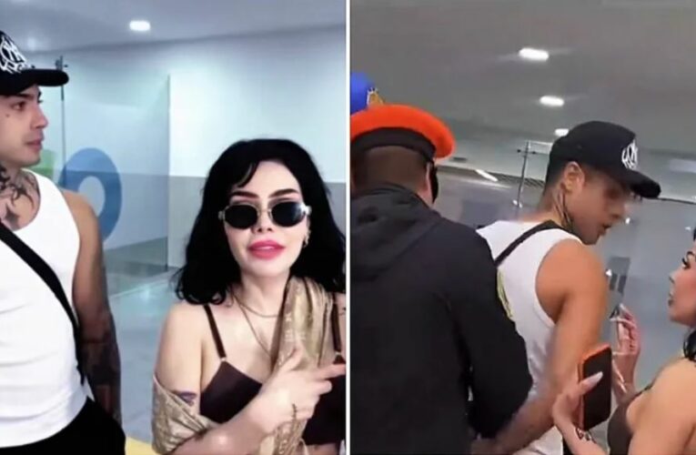 Detienen a Naim Darrechi en Aeropuerto de CdMx y Sol León lo defiende
