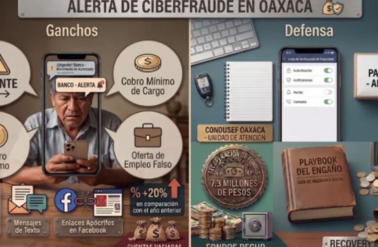 Ciberdelincuentes evolucionan: estafas más creíbles y peligrosas en Oaxaca