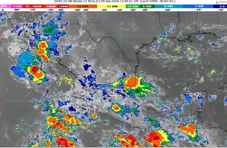 La onda tropical número 37 se desplazará sobre el sureste mexicano