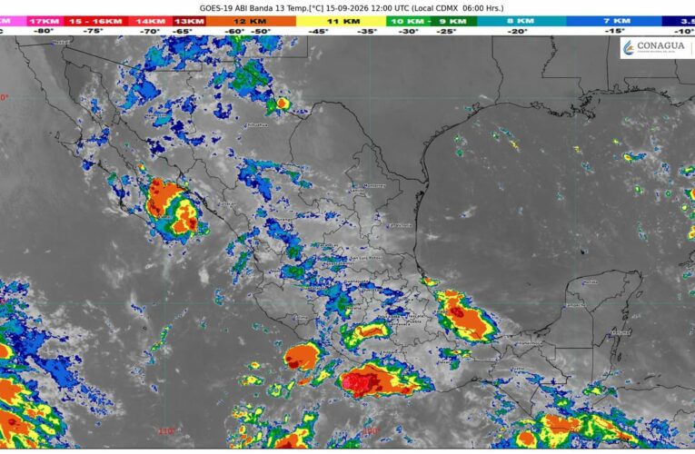 Lloverá en el noreste, centro, oriente, sur y sureste de México, incluida la península de Yucatán