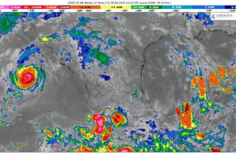 Se prevé que el centro del huracán Polo toque tierra en Baja California Sur.